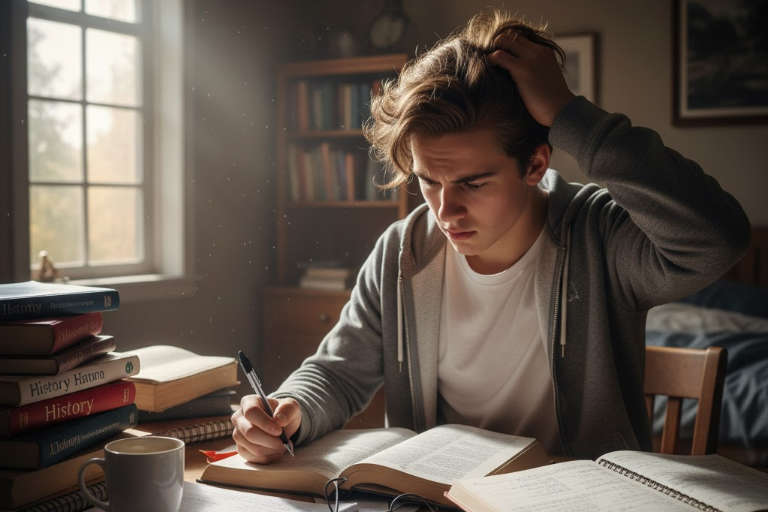 studying teen 768 exams