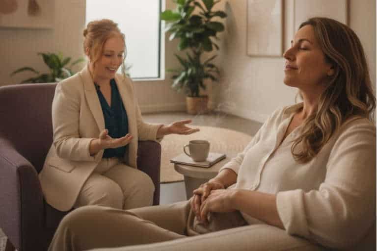 Nicole with a client 768