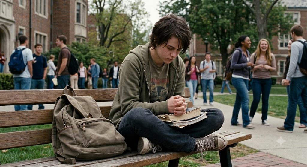 young adult with social anxiety
