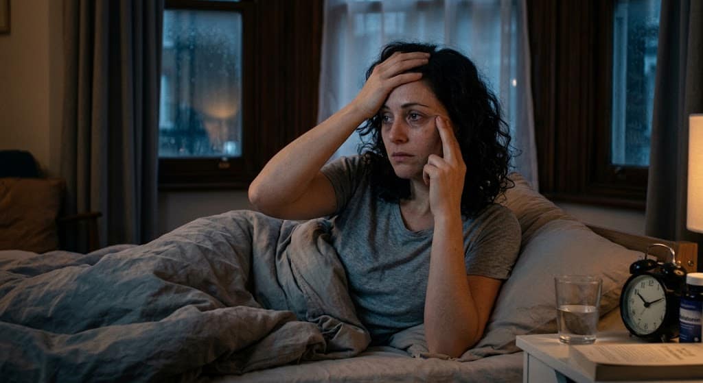 woman with sleep problems